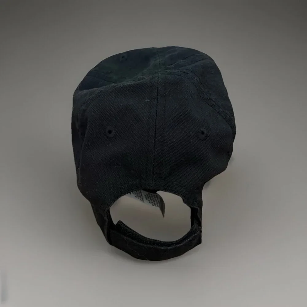 Carhartt Hat Cap Strap Back Black‎ Embroidered Patch Youth Workwear Classic